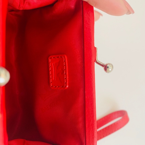 Baekgaard Cheetah Print with Red Trim Wristlet - Picture 4 of 6